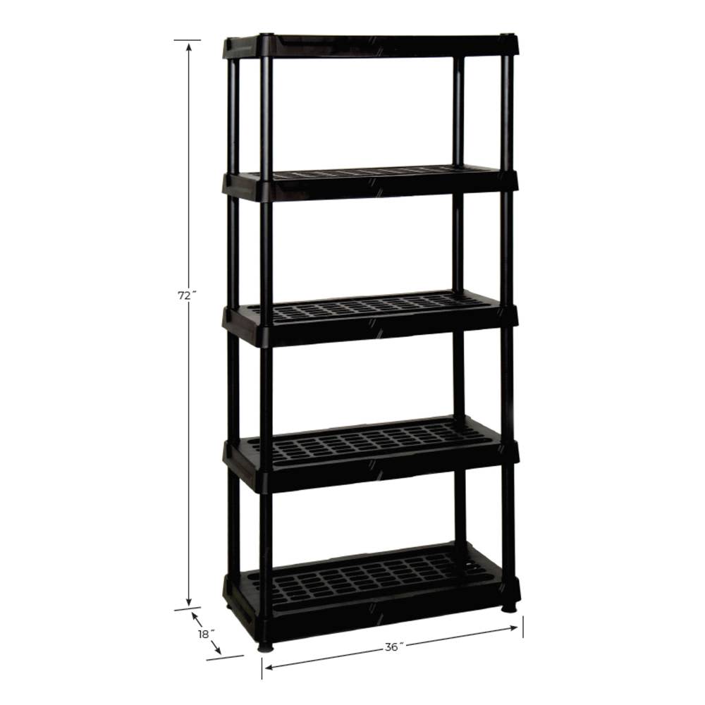 Estante de Plástico Tough Box Shelving 5 Niveles