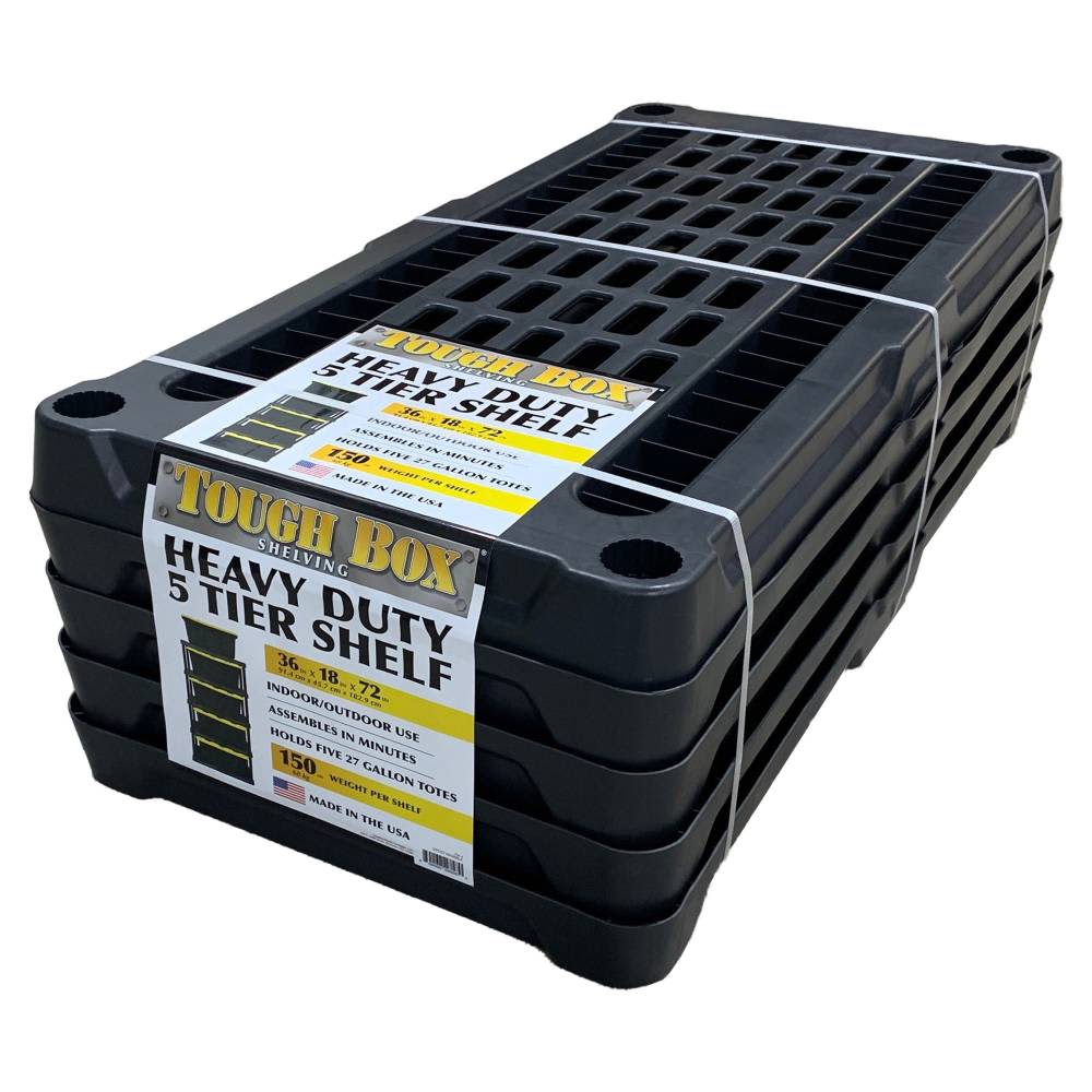 Estante de Plástico Tough Box Shelving 5 Niveles