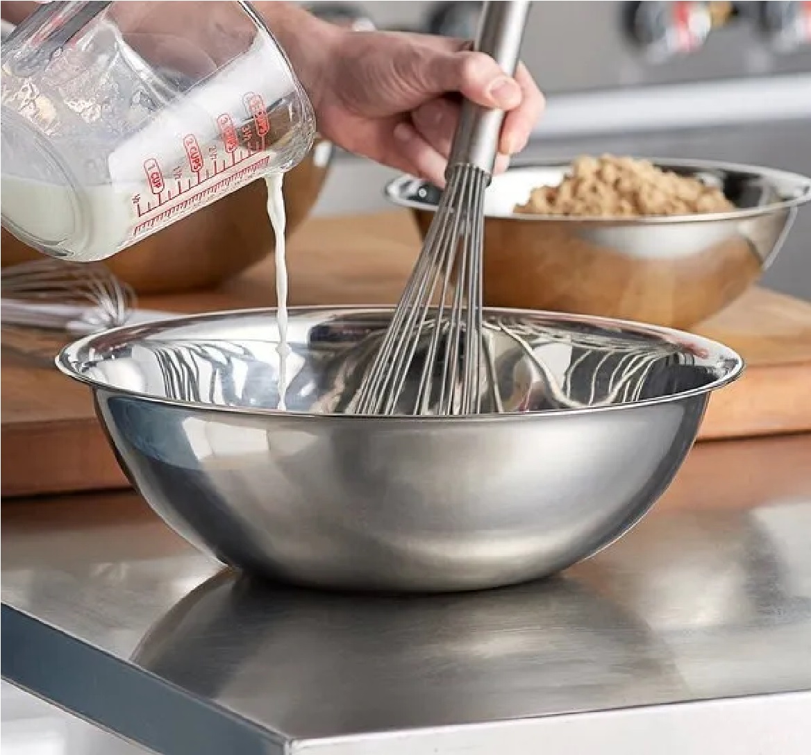 Bowl de Acero Inoxidable 32cm .