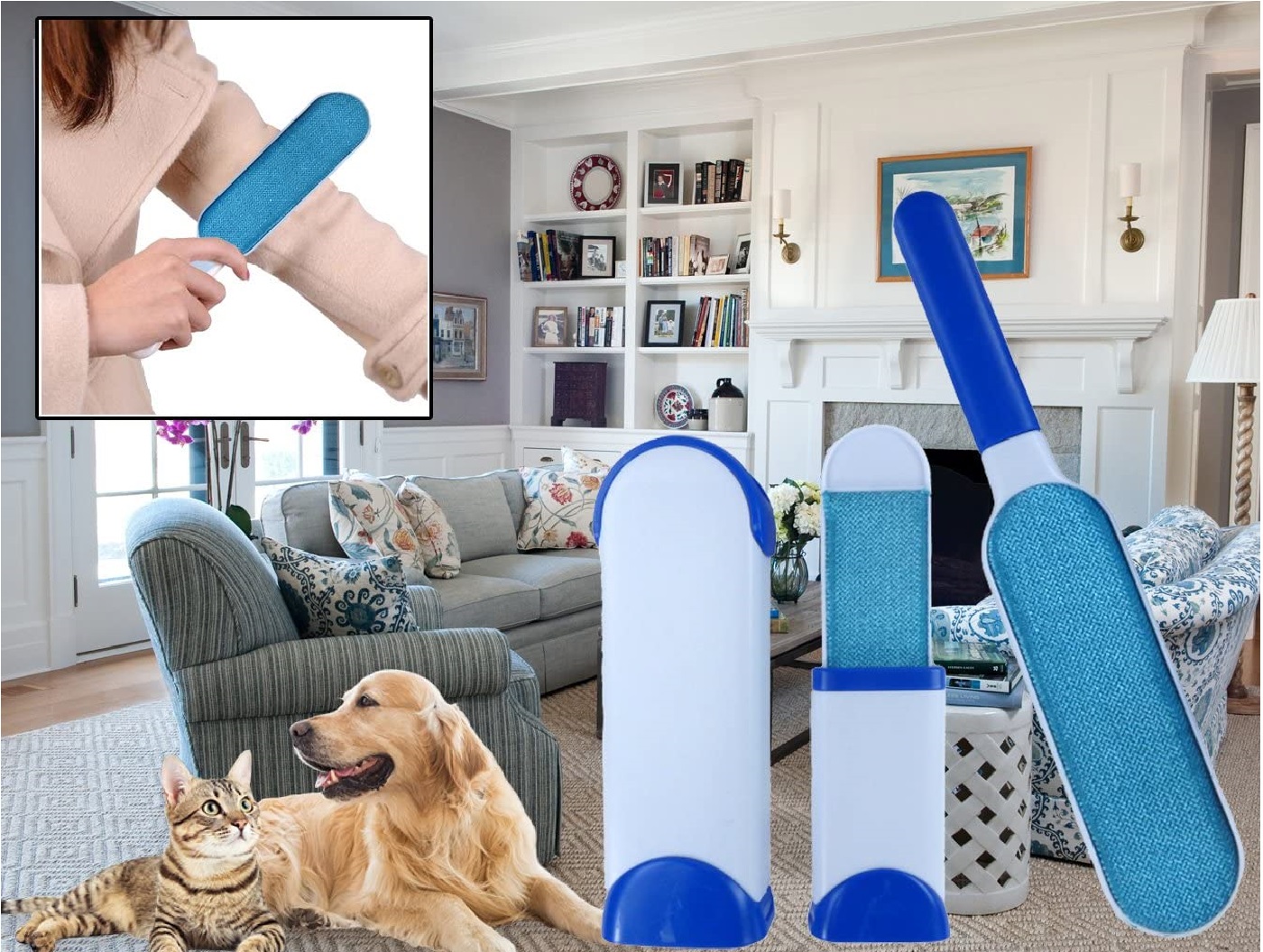 Cepillo Quitapelusa para Limpieza Reutilizable.