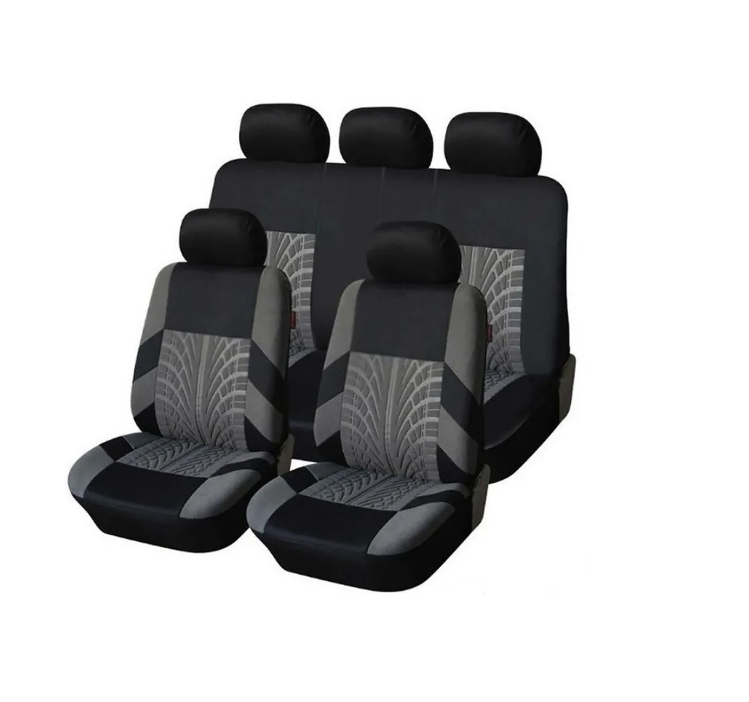 Set cubierta Universal De Asiento De Coche Negro c/Gris