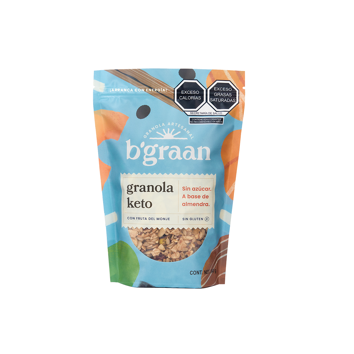 Granola Sin Azúcar Keto B'graan 1 Kg