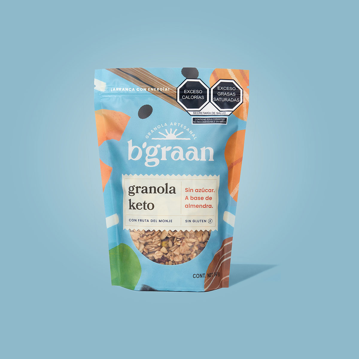 Granola Sin Azúcar Keto B'graan 1 Kg