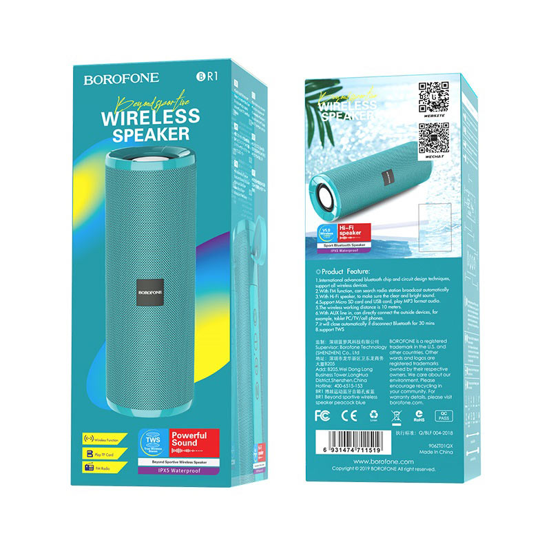 Bocina Portátil Contra Agua Bluetooth 3 horas de Música