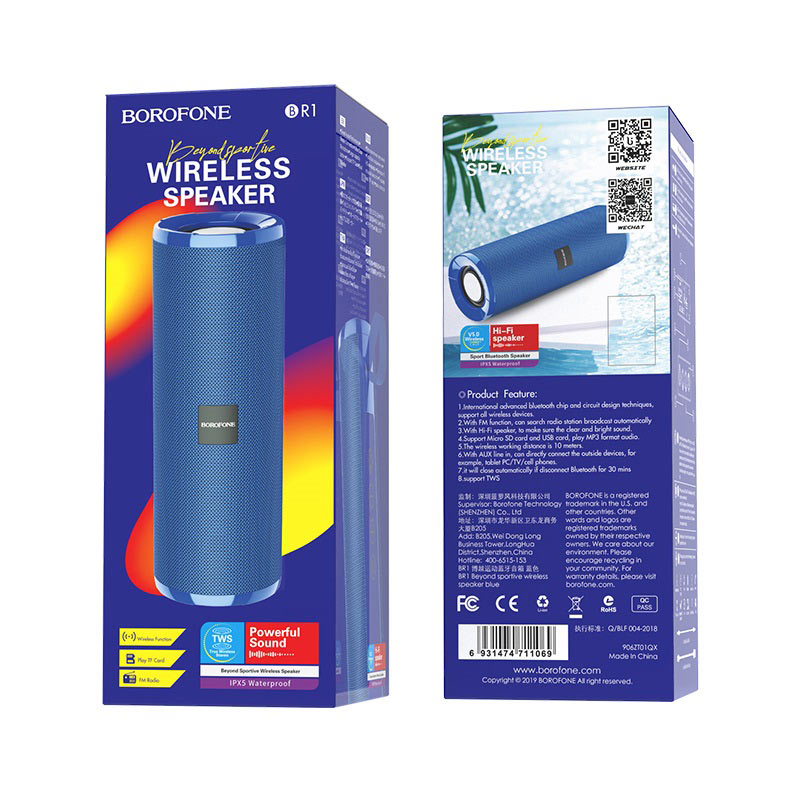 Bocina Portátil Contra Agua Bluetooth 3 horas de Música