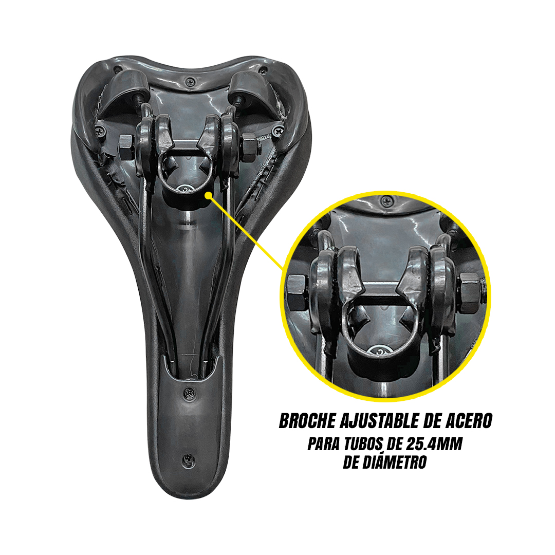 Asiento Bicicleta Mtb Ultra Confortable Con Broche