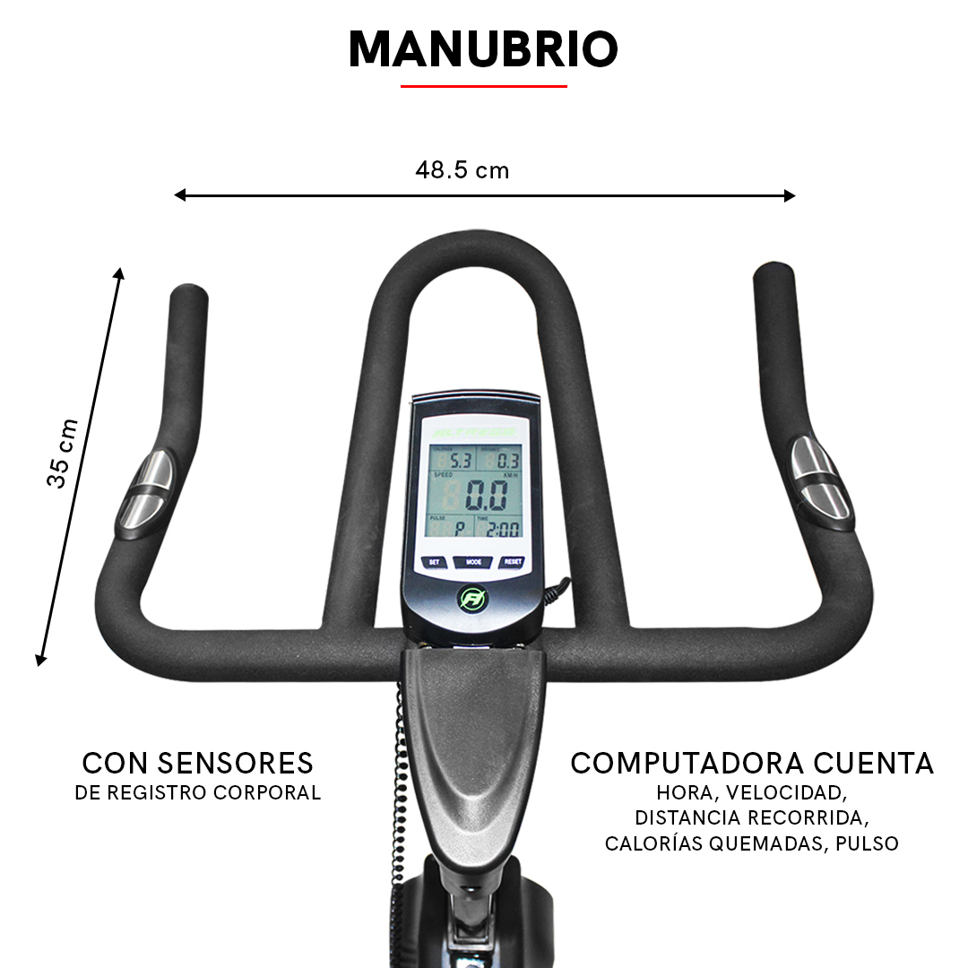 Bicicleta Spinning Fija Lg2-p13 con Computadora Cuenta KM
