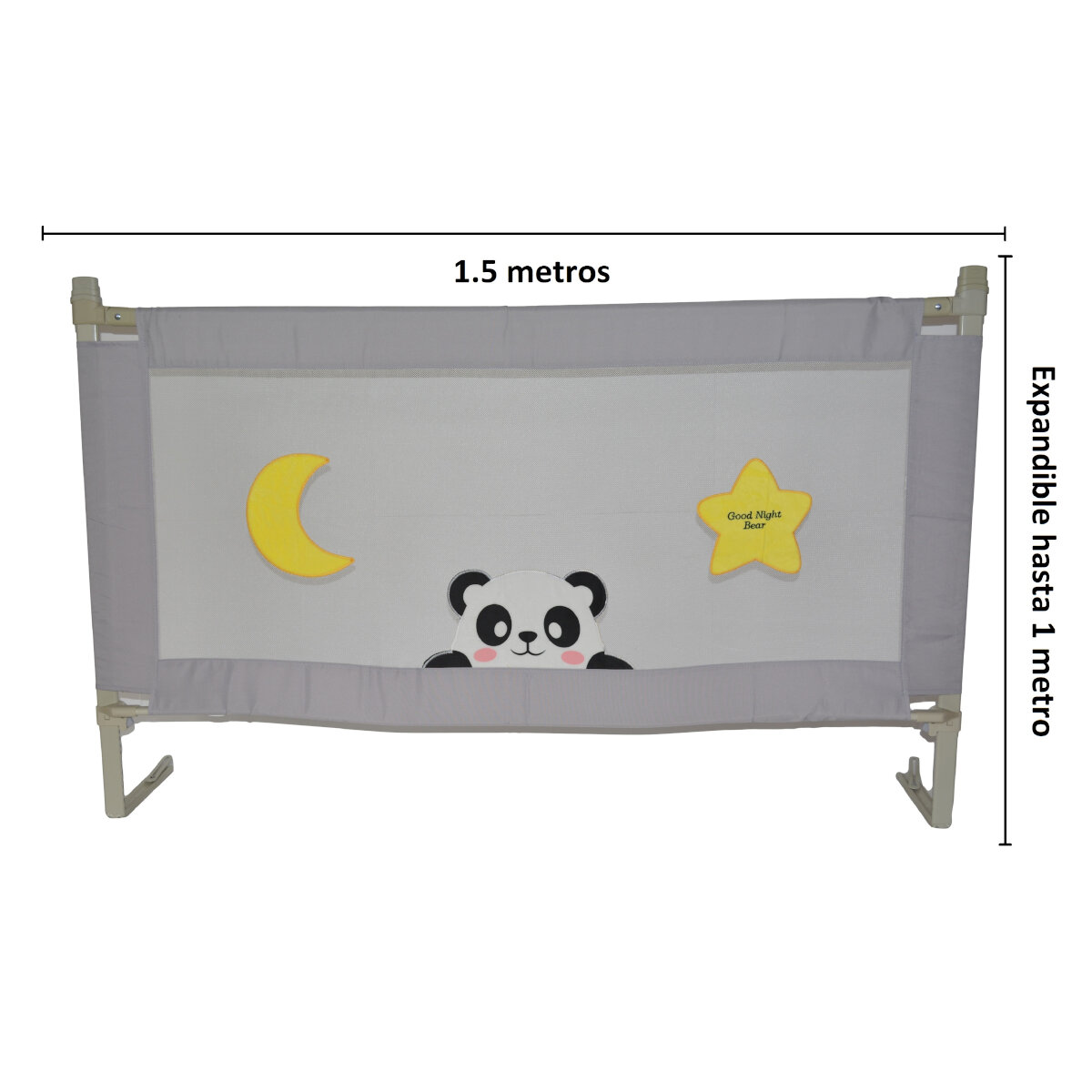 Barandal para cama Infantil 1.5mts de Largo x 1m de alto