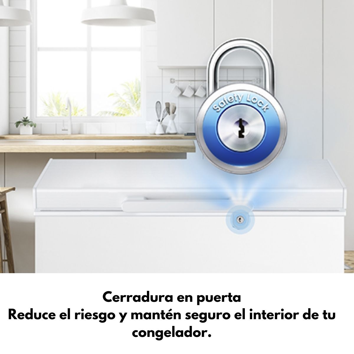 Congelador 5p horizontal enfria y congela blanco marca hisense