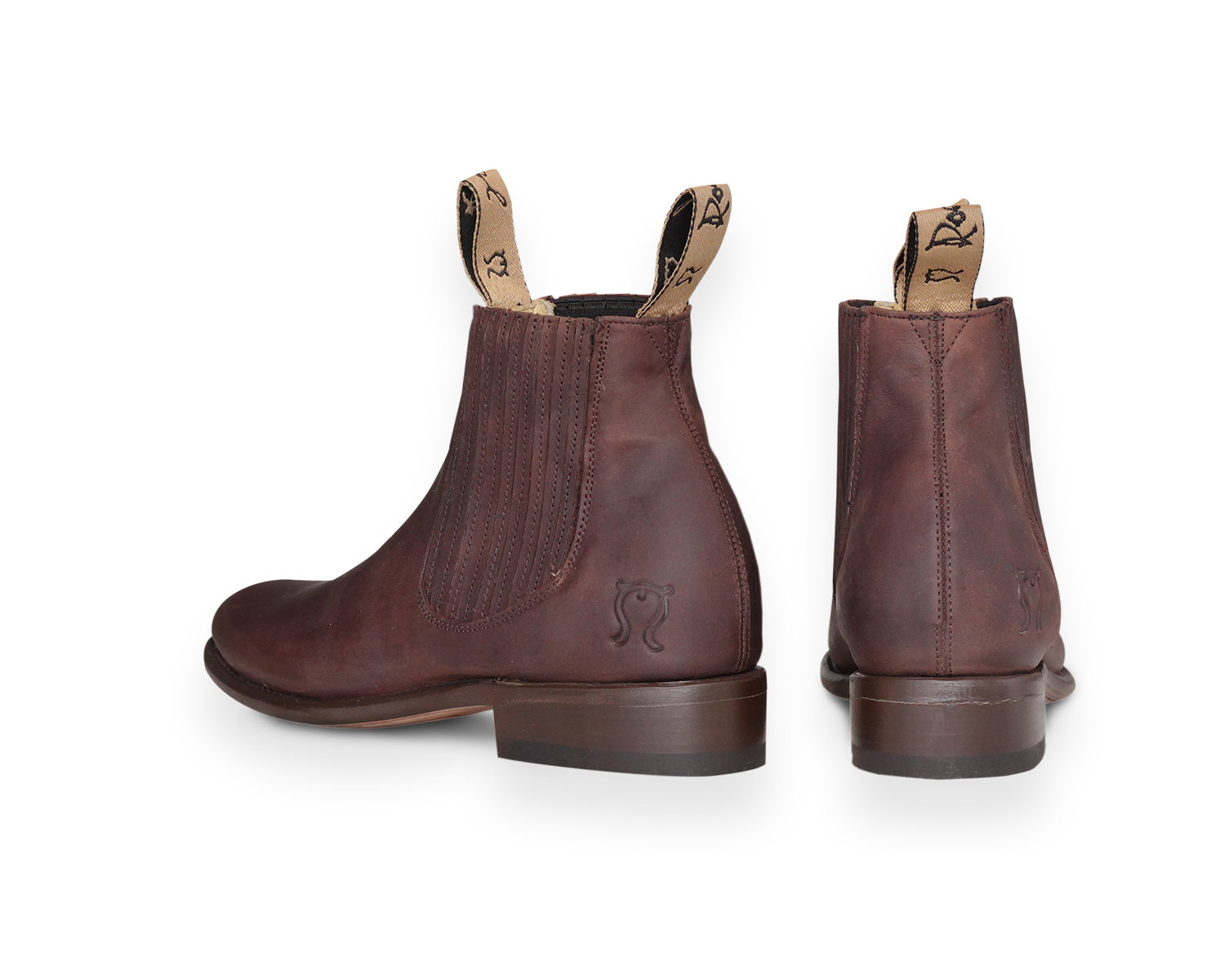 Botin Charro piel acabado crazy (grasso)