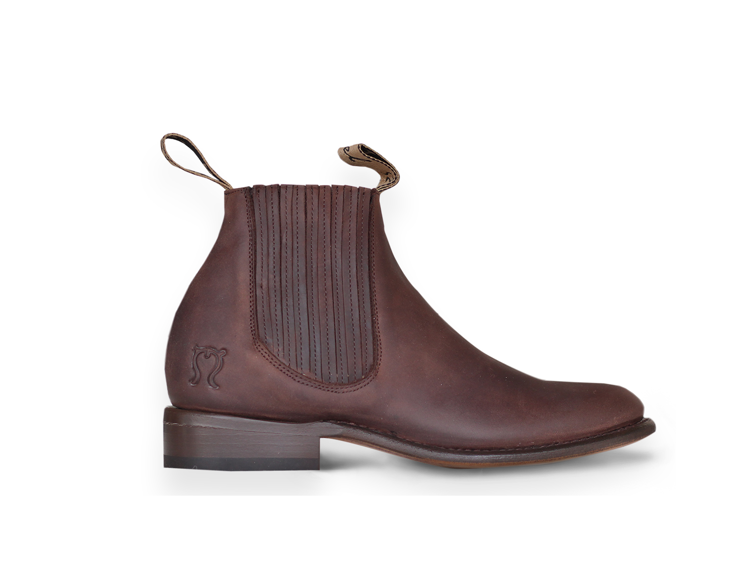 Botin Charro piel acabado crazy (grasso)