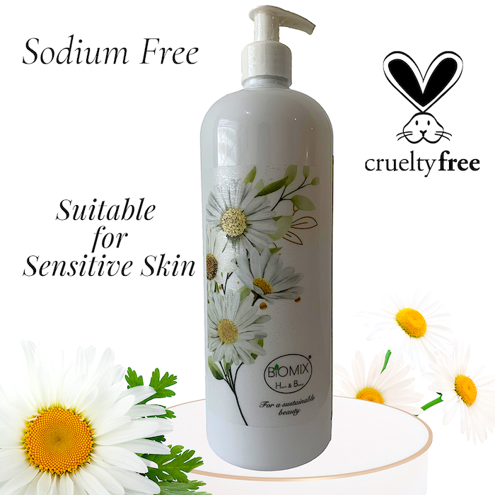 Shampoo Aclarante De Manzanilla Sensitive reforzado con Nutricomplex Q10 para Crecimiento del Cabello 1 Litro