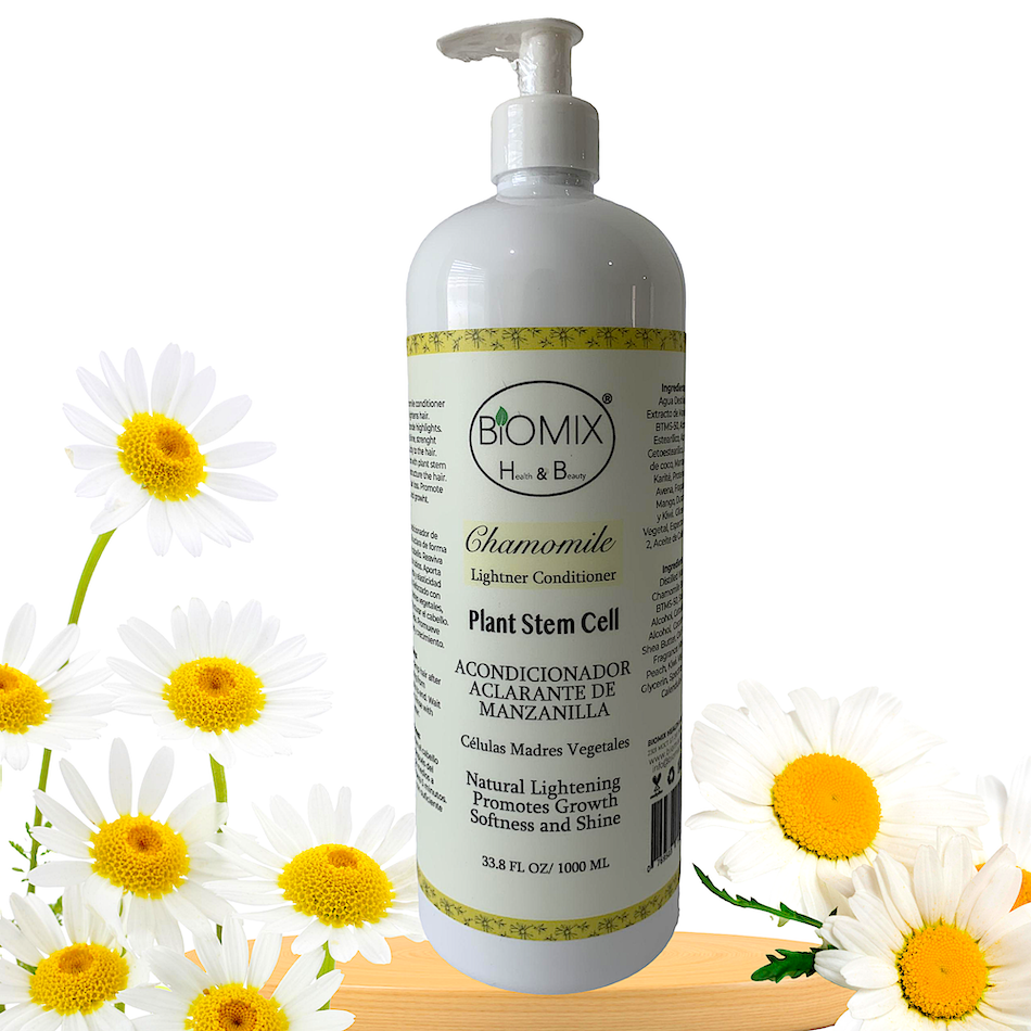  Acondicionador Aclarante de Manzanilla Sensitive Reforzado con Células Madres Vegetales Para Volumen y Crecimiento del Cabello 1 Litro