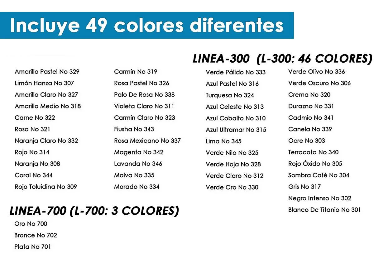 Pintura Politec Todos Los Colores L300 Acrilica Kit Mayoreo