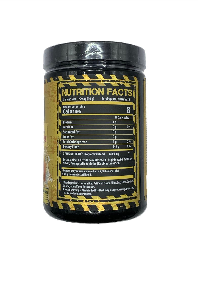 Nuclear Pre Entreno 300 gr (30 serv) sabor mango
