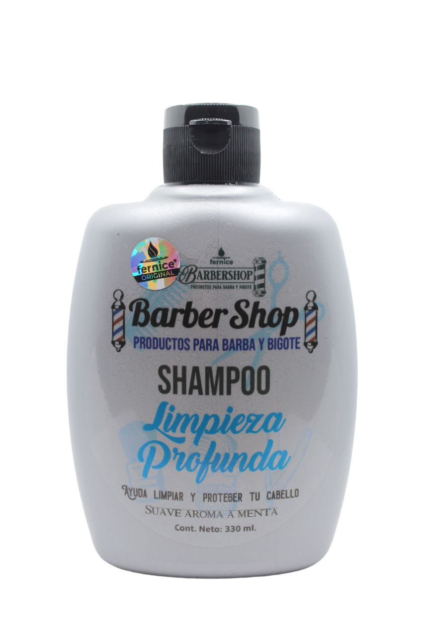 SHAMPOO LIMPIEZA PROFUNDA BARBER.  330 ml
