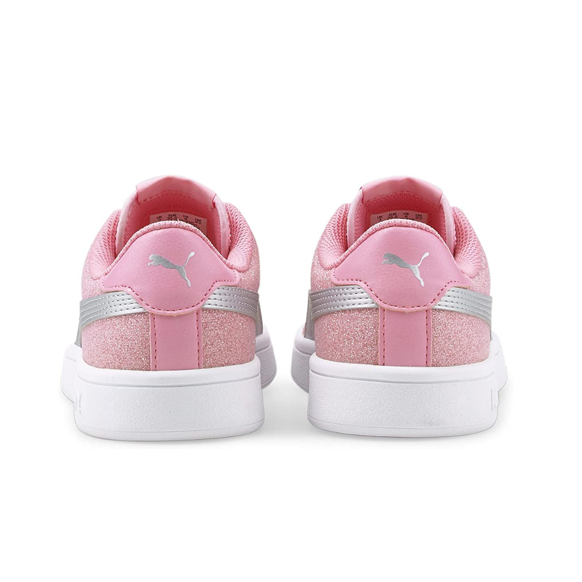 Tenis Puma Smash Glitter Rosa de Dama Original