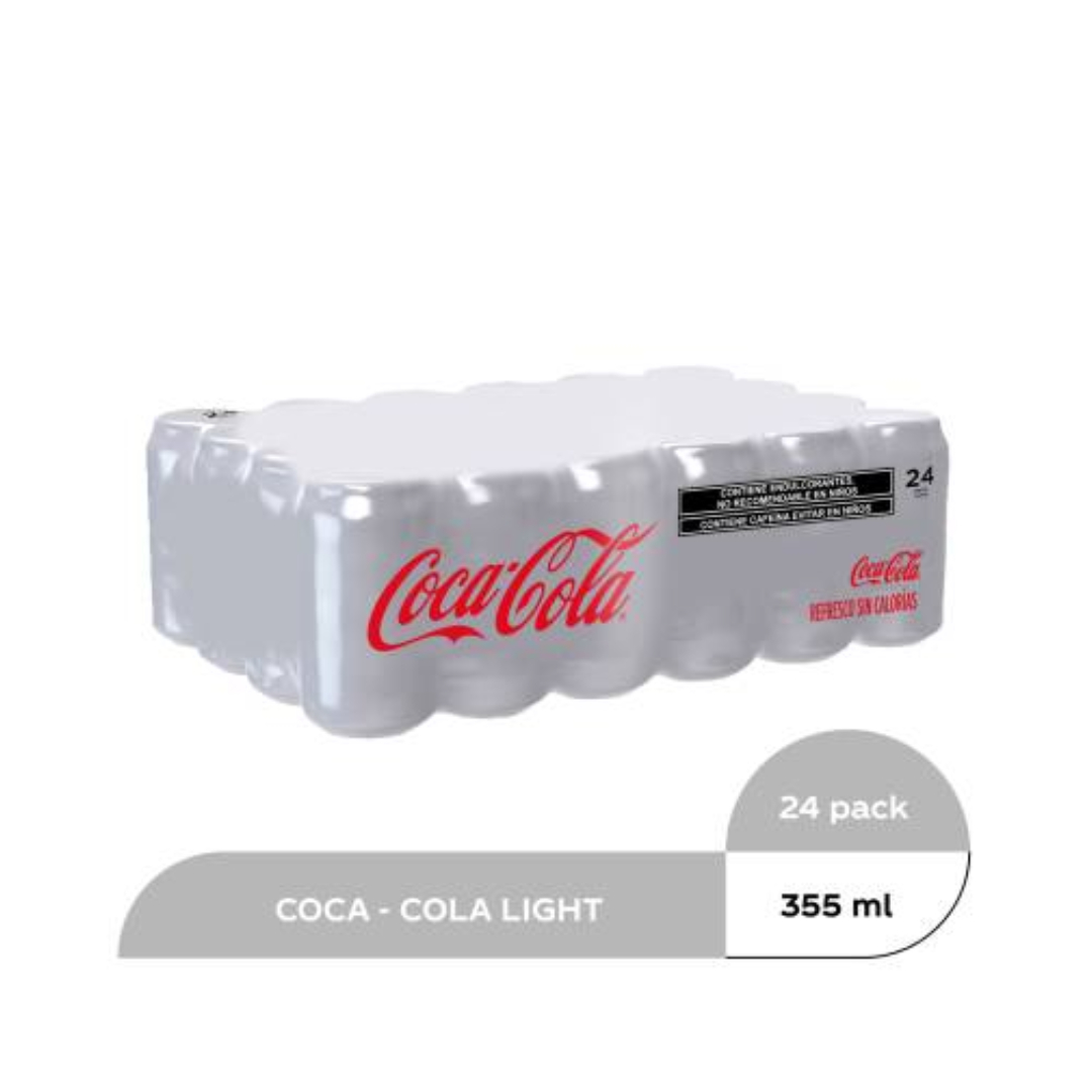 Coca Cola Light Paquete De 24 Latas De 355ml