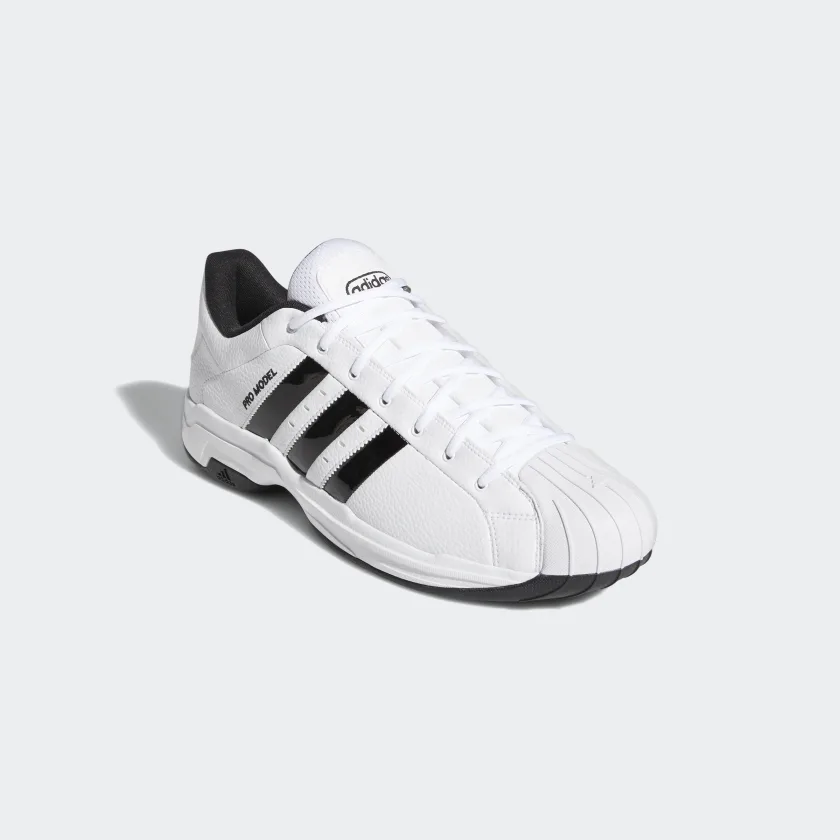 Tenis Adidas Pro Model 2G Blanco Negro de Caballero