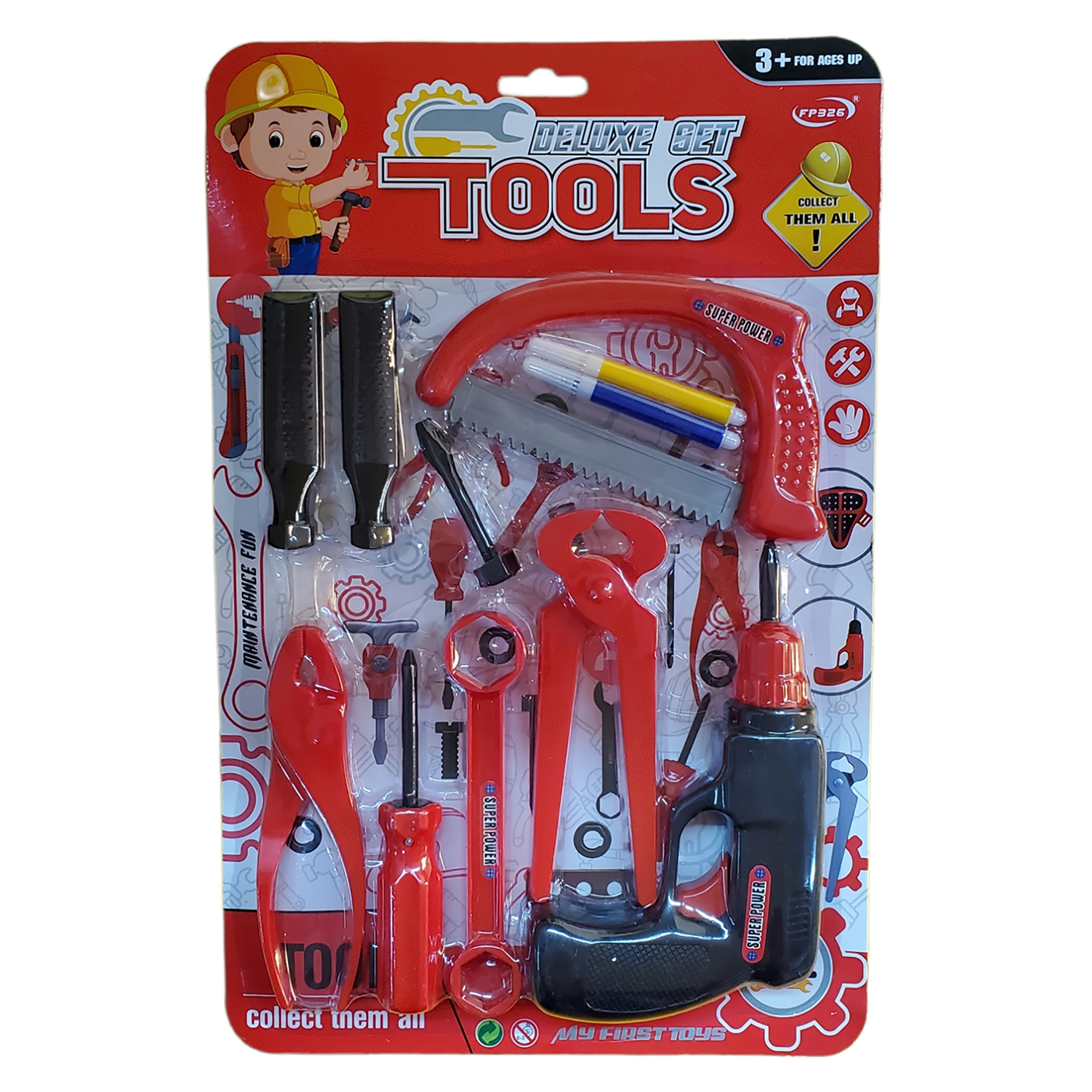 Juego De Herramientas De Juguete 12 Piezas