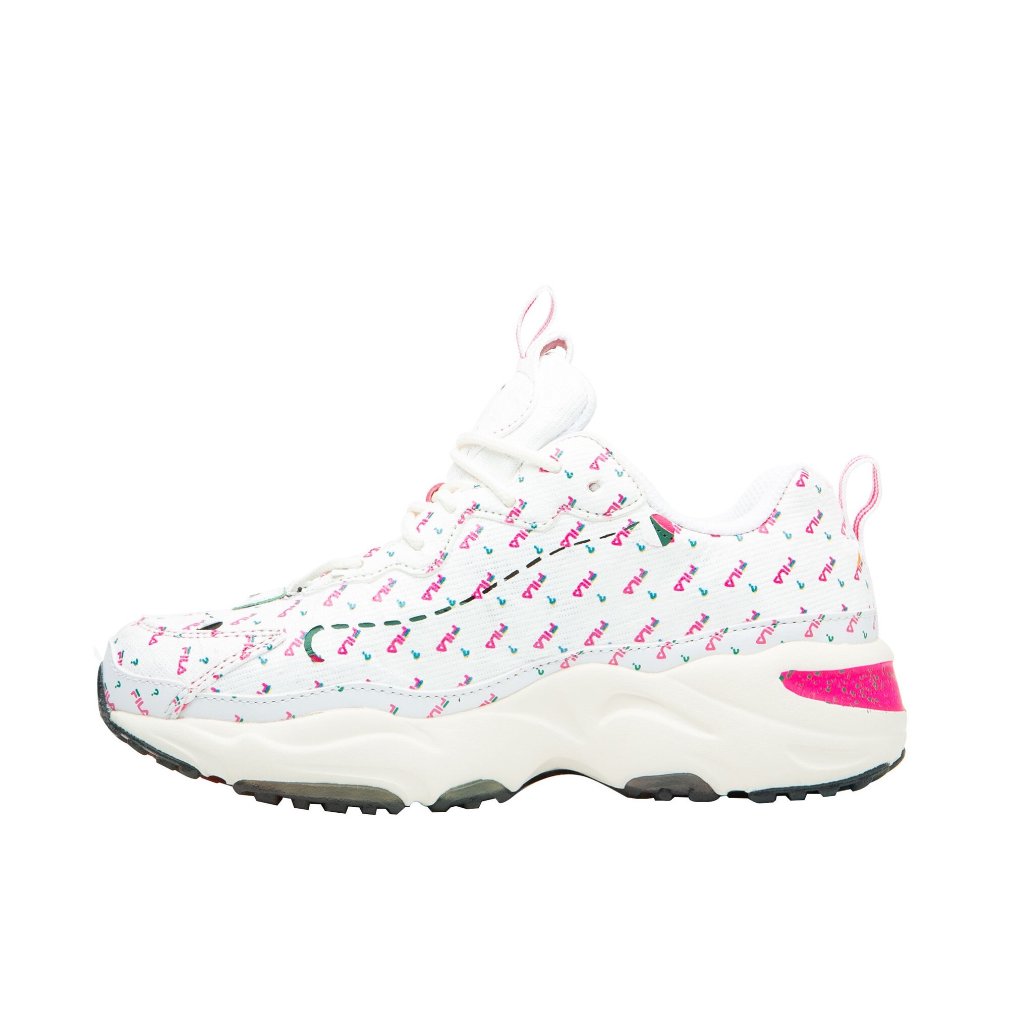 Tenis Fila Ray Tracer Away Beige Colores de Dama Original