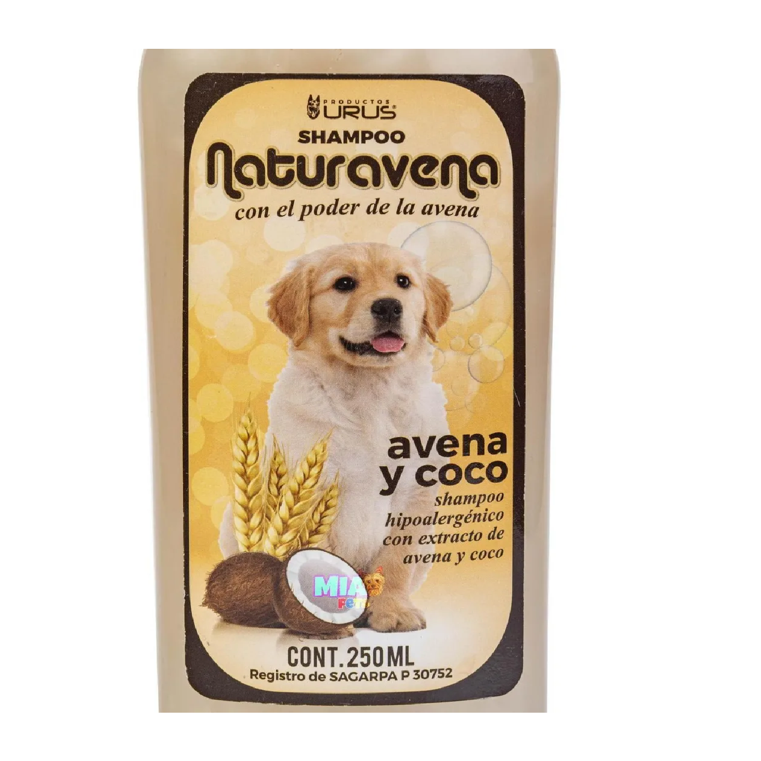 Shampoo De Avena Y Coco Para Perros De Piel Delicada 250ml