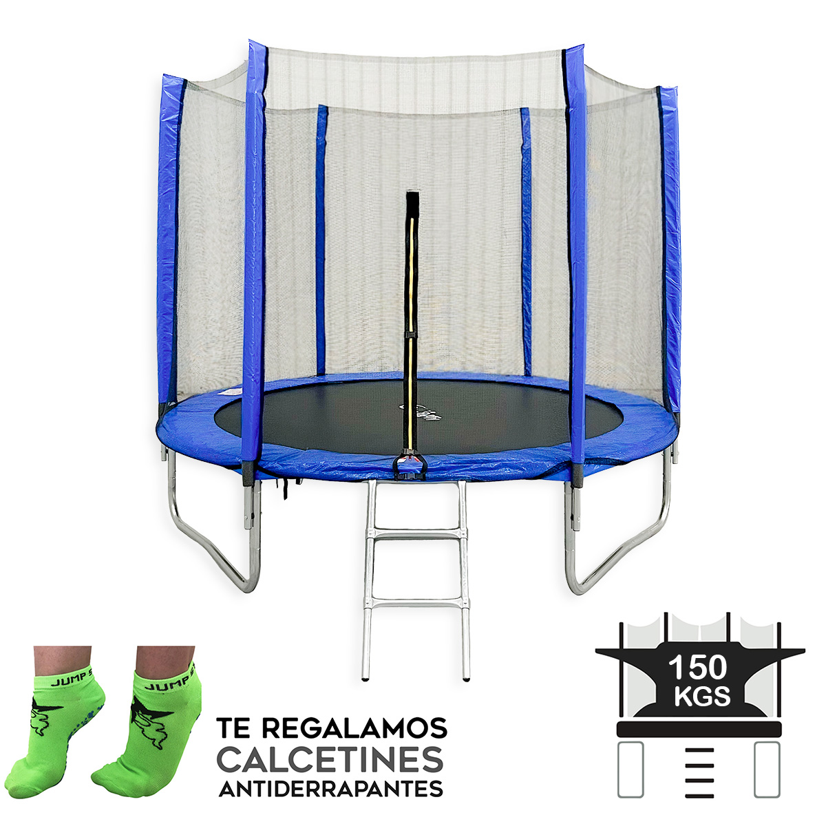Trampolin Brincolin Rudo 8ft 2.5 M Envío Y Calcetines Gratis