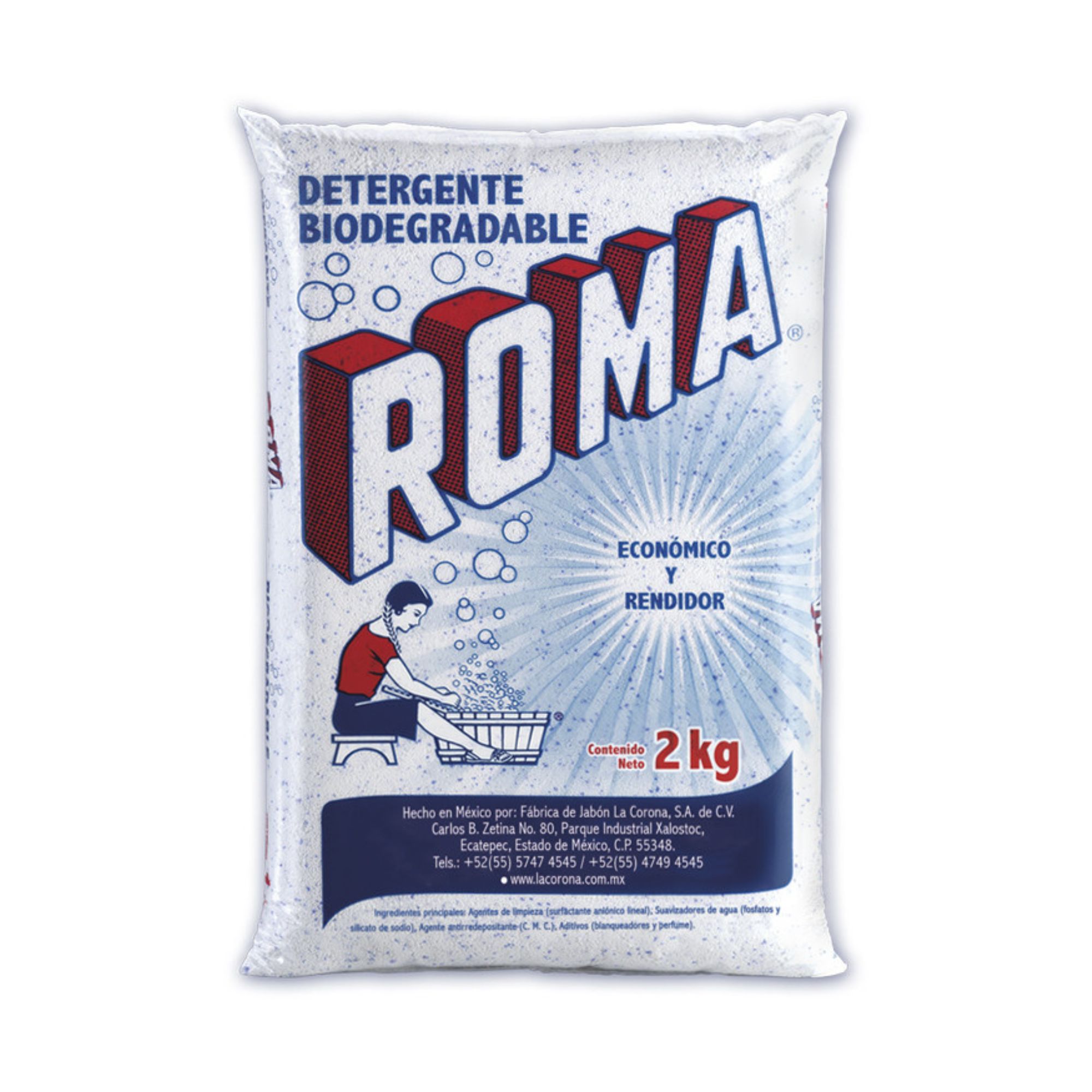 Detergente Para Ropa Roma 2kg