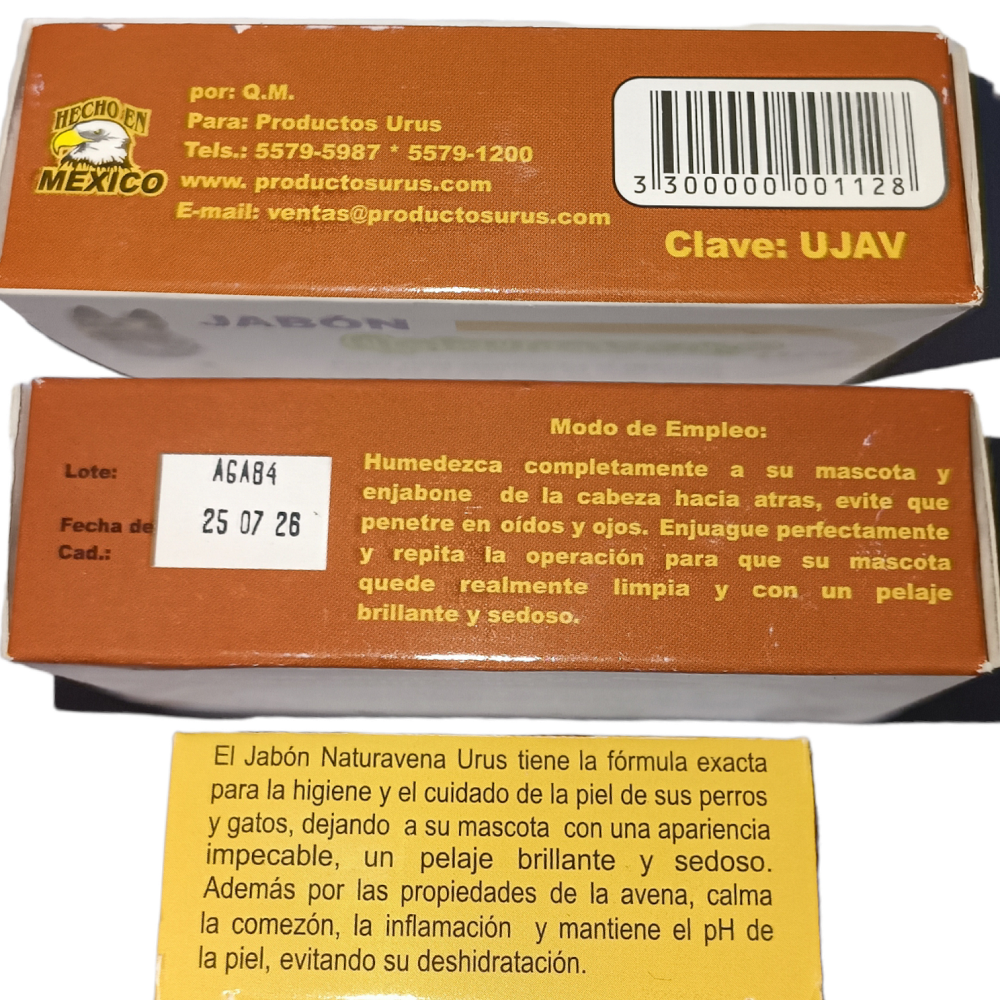 Jabón De Avena Para Perros De Piel Delicada 80g