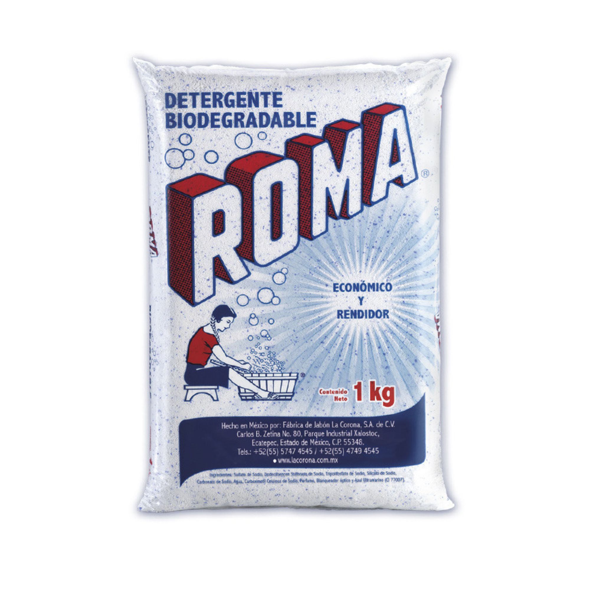 Detergente Para Ropa Roma 1kg