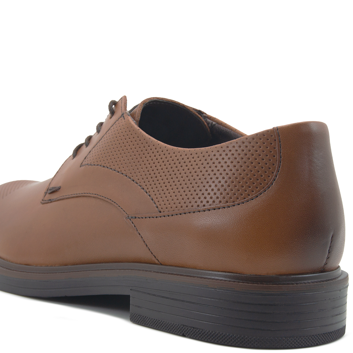Zapato Caballero Derby Flexi Piel Café De Vestir 25-28