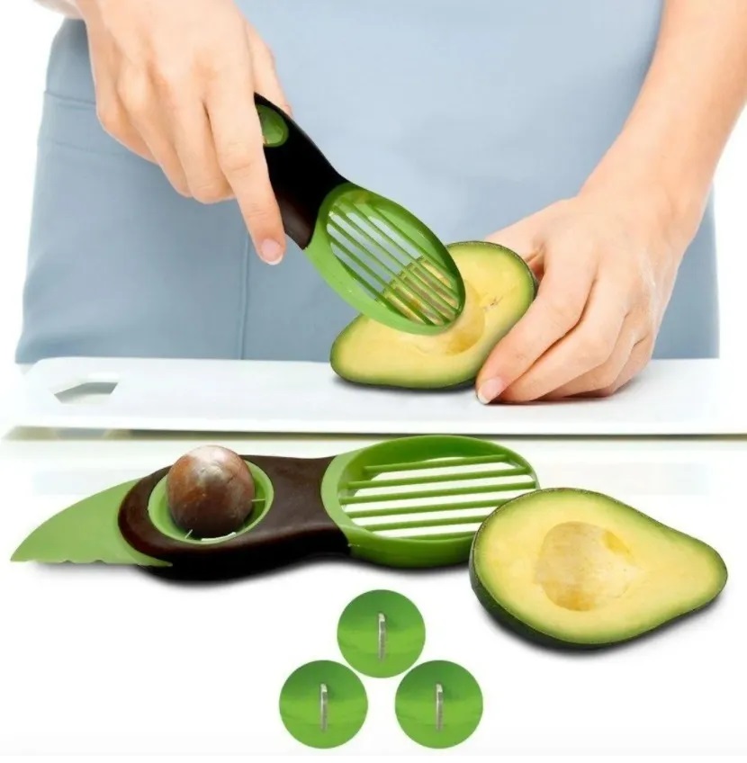 3 En 1 Pelador Rebanador Cortador De Aguacate Juliana Cocina