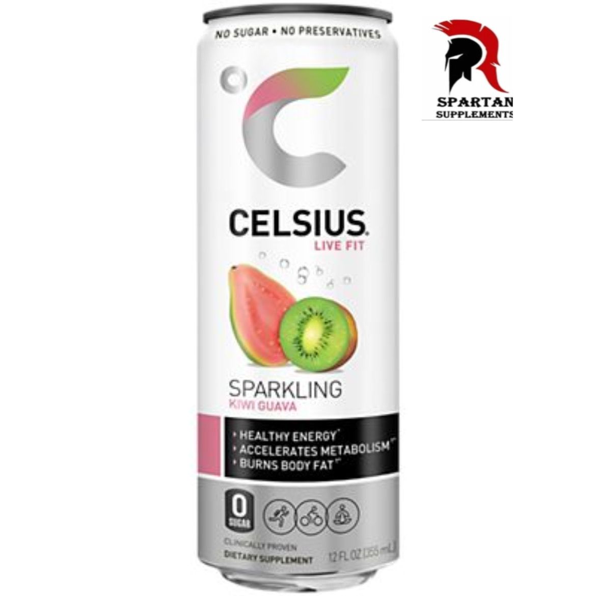 CELSIUS- bebida energetica sabor kiwi con guanavana (4 pack)