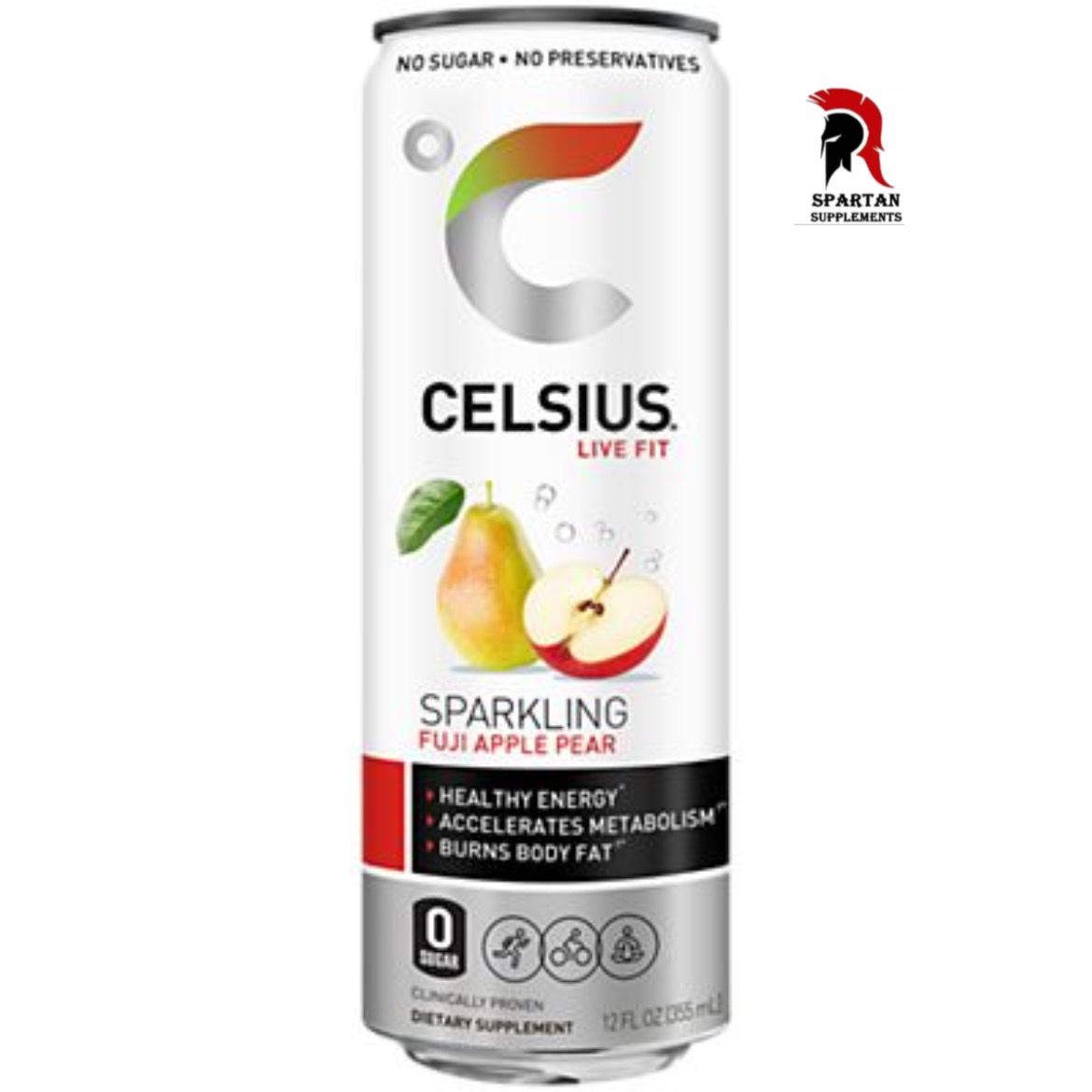 CELSIUS- bebida energetica sabor pera con manzana (4 pack)