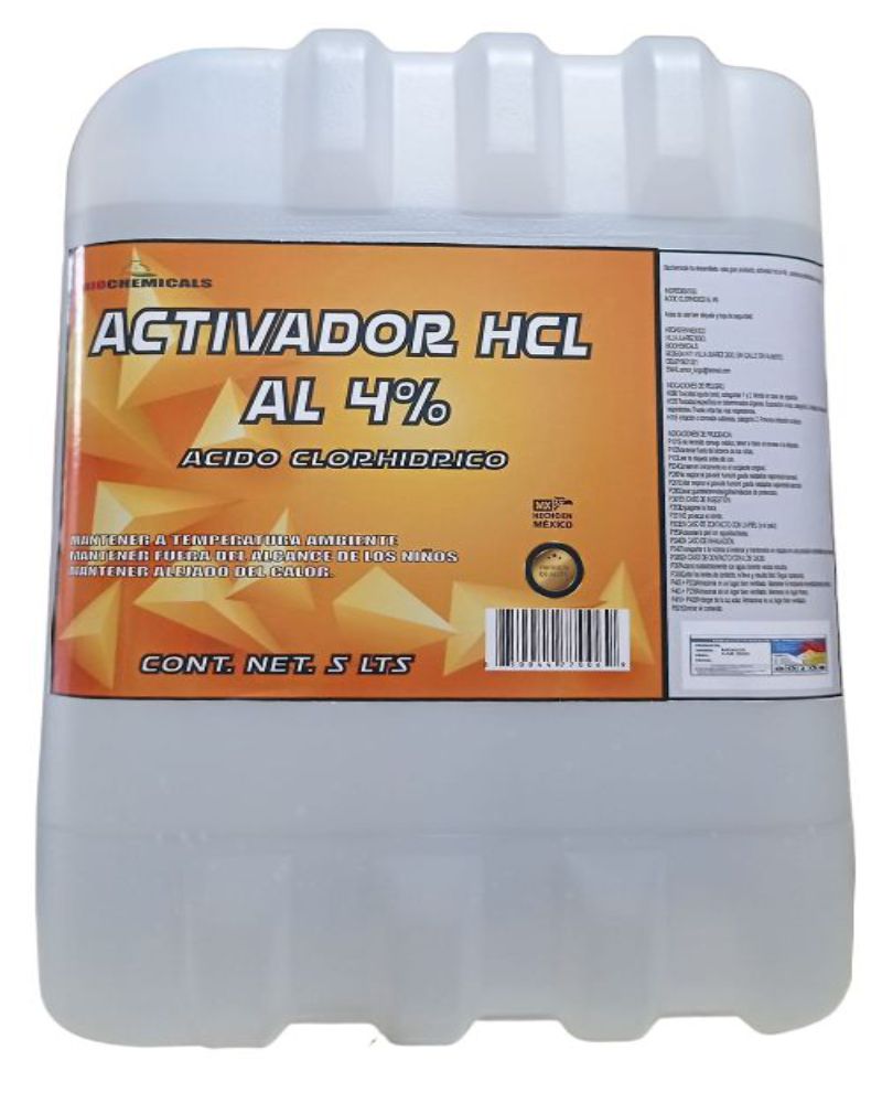Activador Hcl 4% 5 Lts Porron Nuevo Oferta!