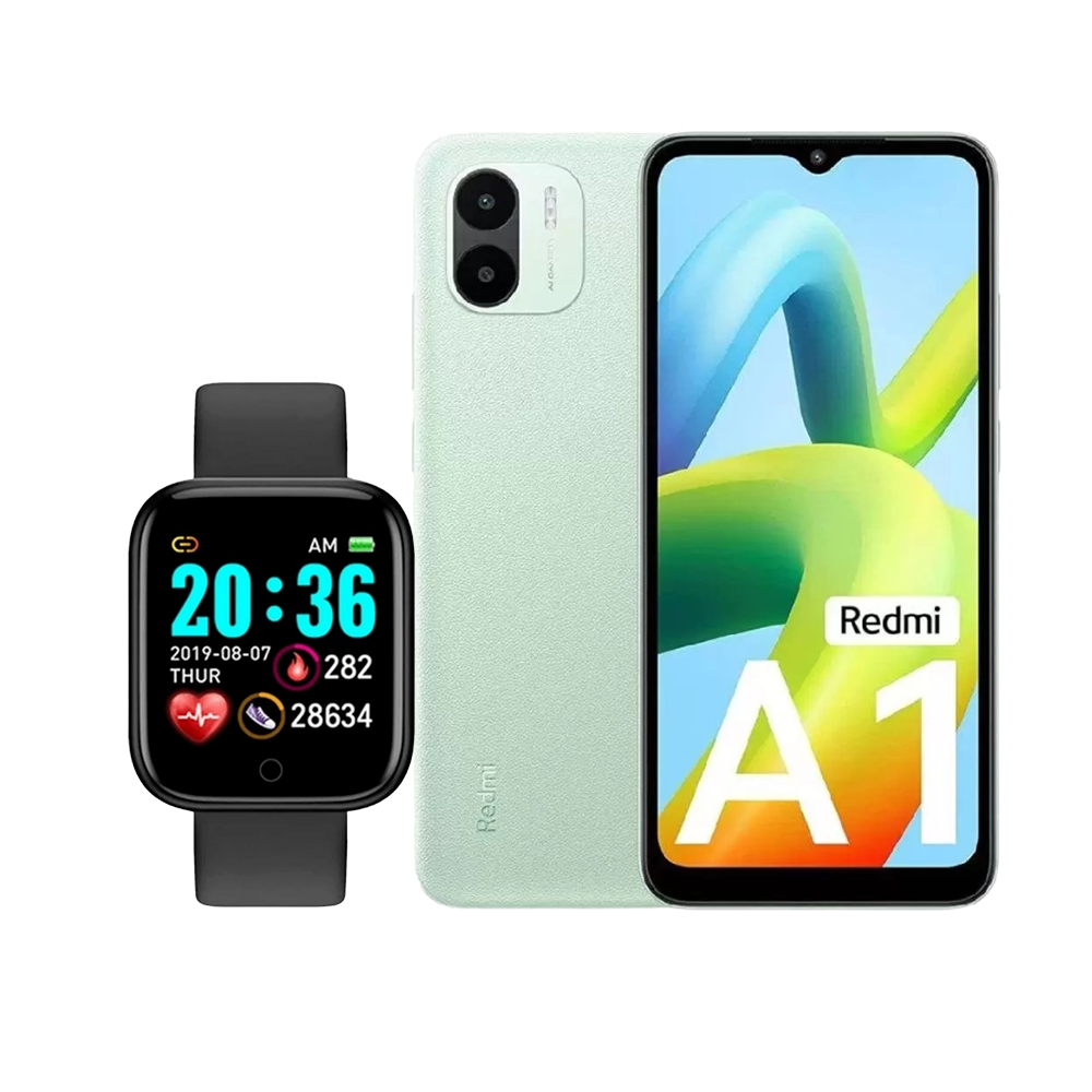 Xiaomi Redmi A1 2/32GB Verde+ Smartwatch bracalet Negro