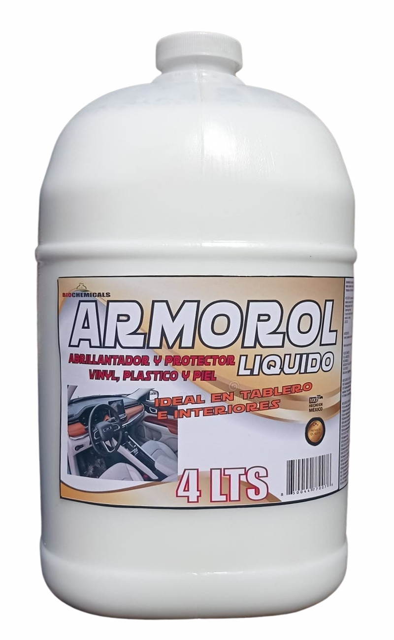 ARMOROL LIQUIDO 4 LITROS ABRILLANTADOR Y PROTECTOR PARA TABLEROS AUTOS
