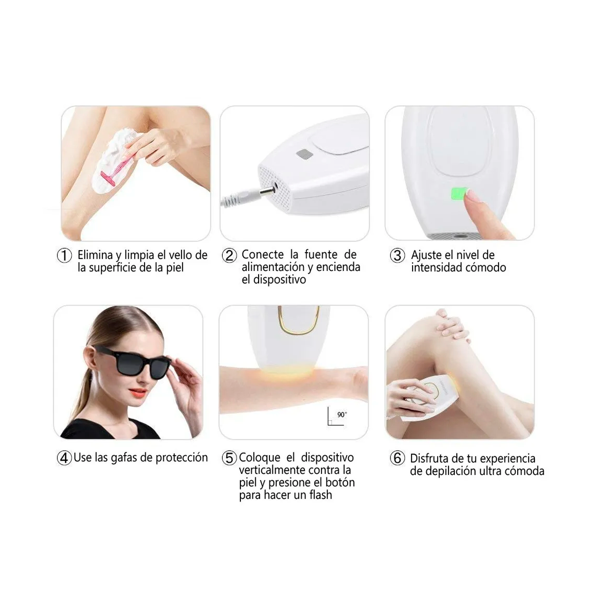 Depiladora Láser Profesional Permanente Ipl De Luz Pulsada Mas Gel Paprika Farmasi Reductor de Celulitis Gel Para Masajes