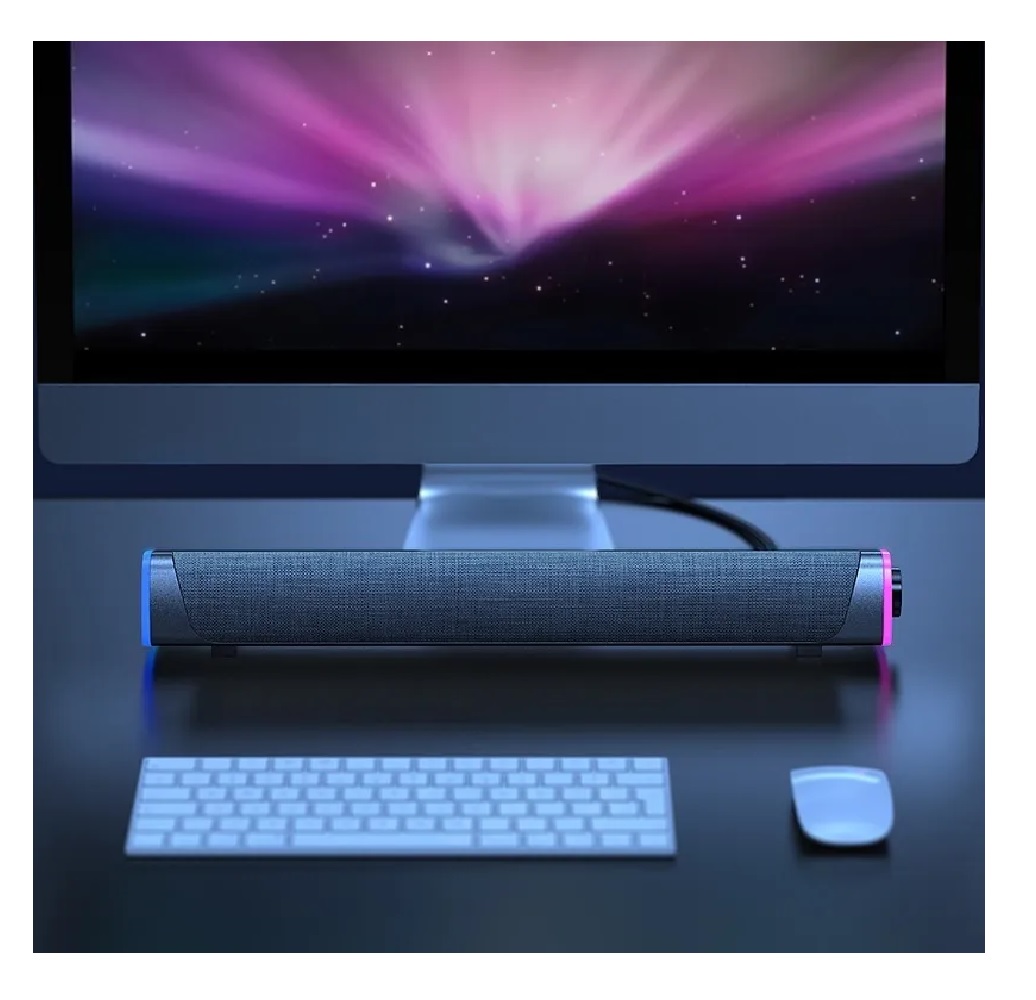 Barra Sonido Con Wired Usb Bluetooth Subwoofer Para Pc/tv