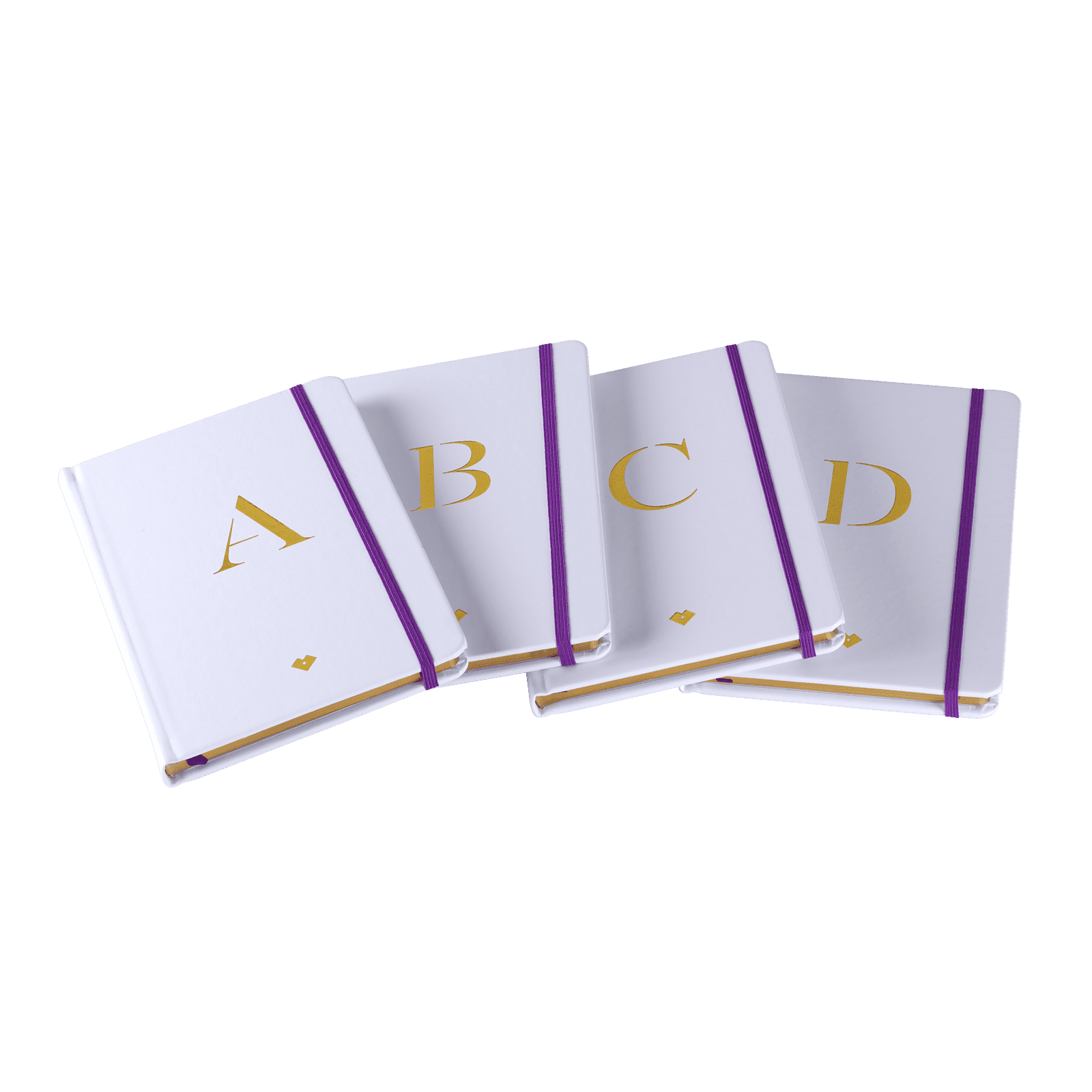 LuckyLy Libreta de Notas Iniciales con Pasta Dura de Piel Vegana , Separador y Elástico, Cuaderno de Notas Profesional ideal como Agenda Mujer y Diario - Notebook Letra U