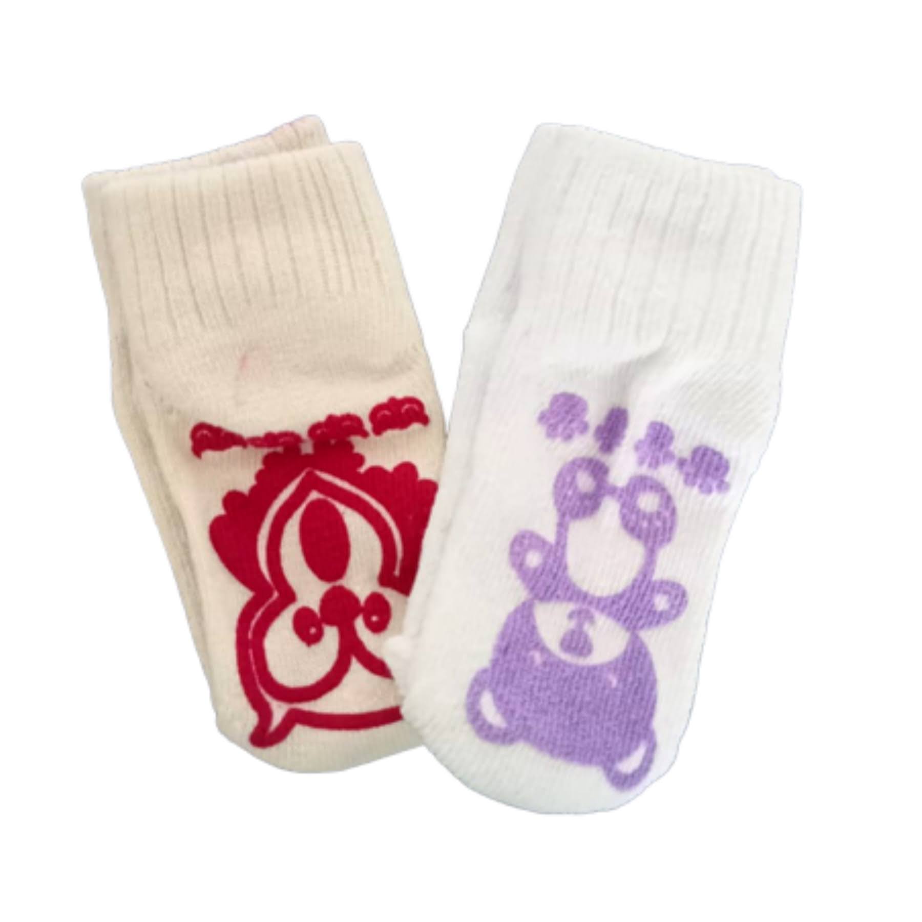 6 Calcetas Antiderrapantes Bebé 3 A 5 Meses Niñas Calcetín