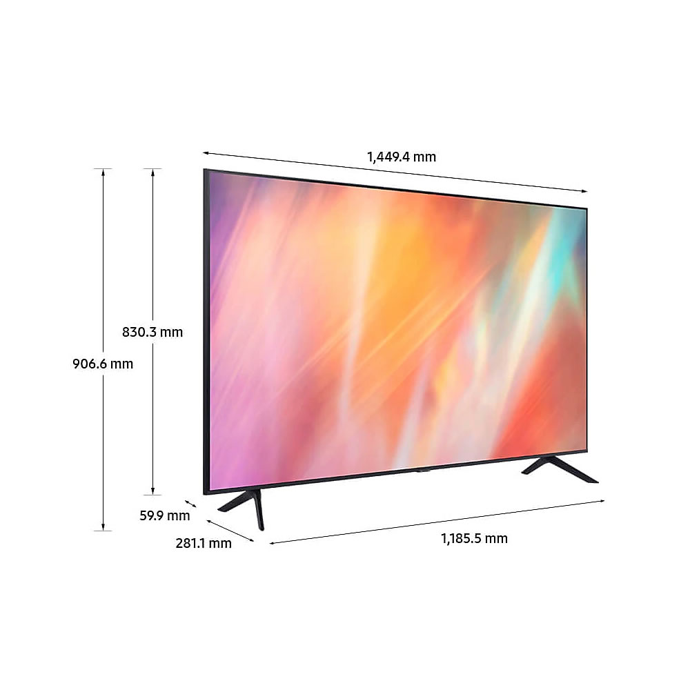 Pantalla Samsung UN65AU7000FXZX +¡REGALO! Soporte Para Barras De Sonido