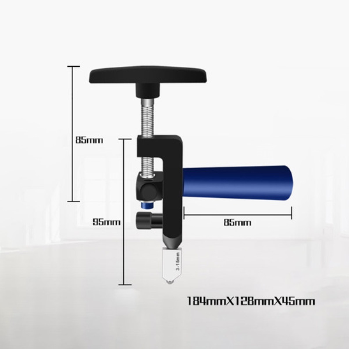 Portátil Cortador Manual De Azulejos Vidrio Cerámica Azul