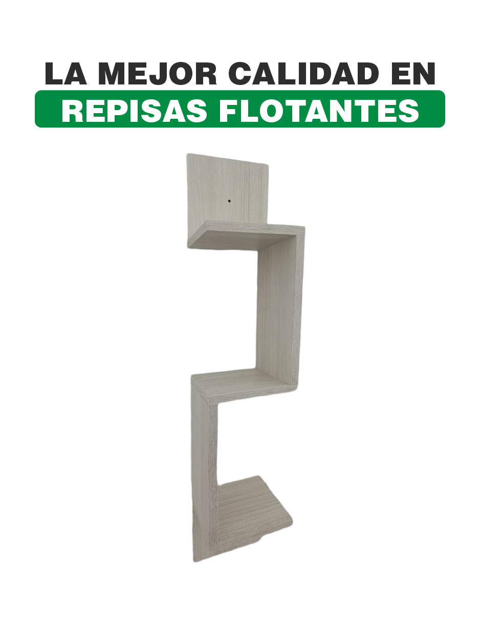 Repisa Esquinero Estante Flotante De Madera 3 Niveles 85x15 Teka Artico