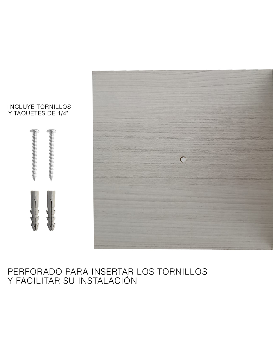 Repisa Esquinero Estante Flotante De Madera 3 Niveles 85x15 Teka Artico