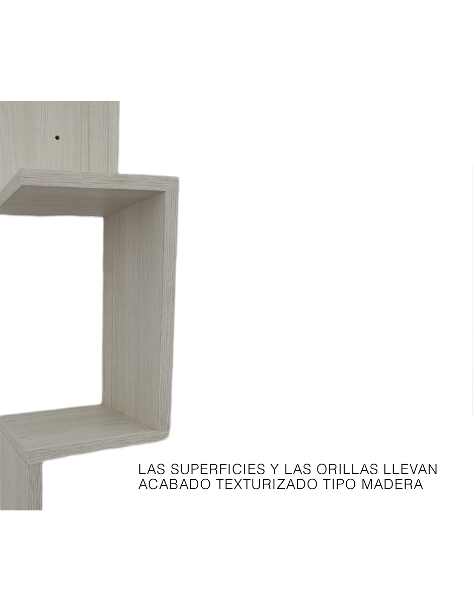 Repisa Esquinero Estante Flotante De Madera 3 Niveles 85x15 Teka Artico
