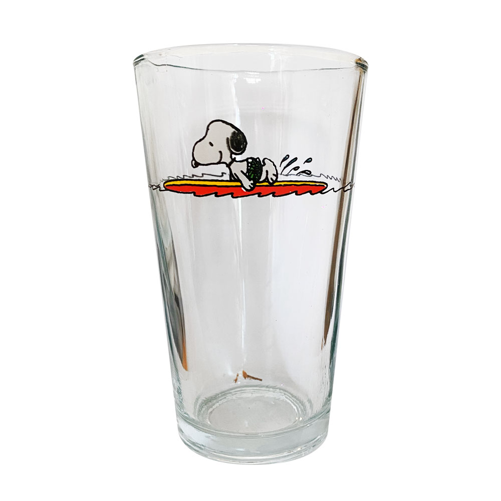 Set De 8 Vasos De Vidrio Snoopy 480ml C/u