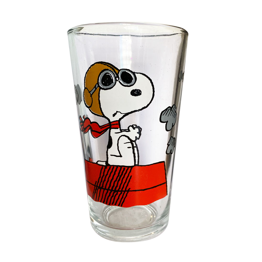 Set De 8 Vasos De Vidrio Snoopy 480ml C/u