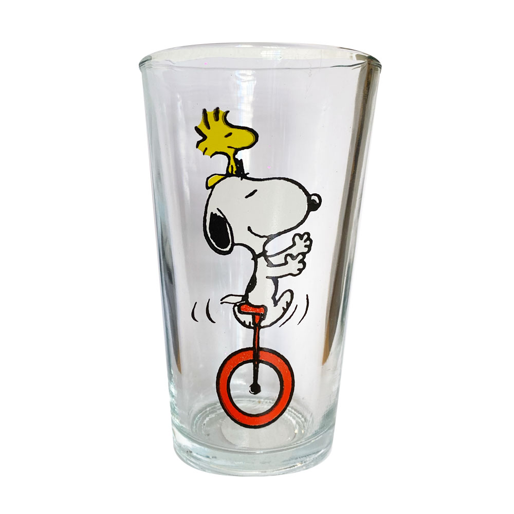 Set De 8 Vasos De Vidrio Snoopy 480ml C/u