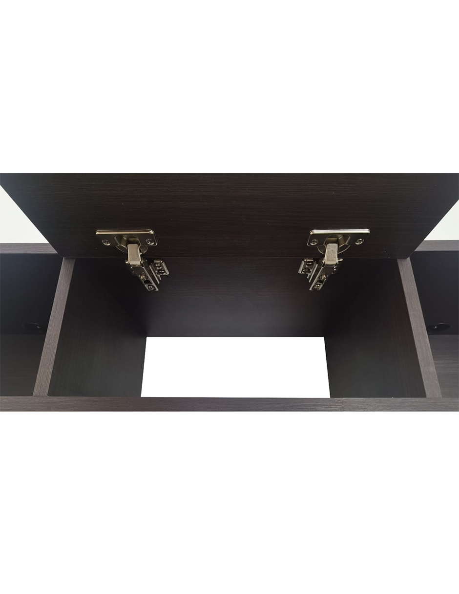 Repisa Flotante Moderna 1 puerta para equipos de TV 120 x 30 cm Roble Dakar